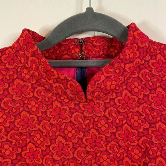 Vintage 60’s High Neck Floral Maxi Dress - Picture 2 of 6